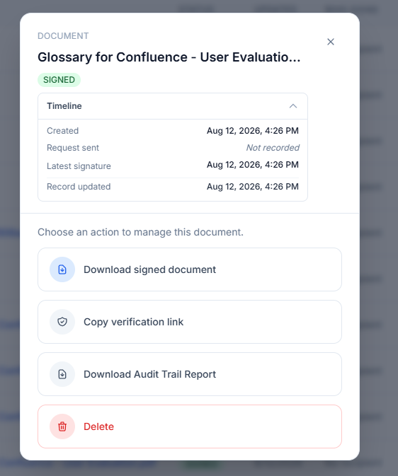 SignFree — Proof of signing
